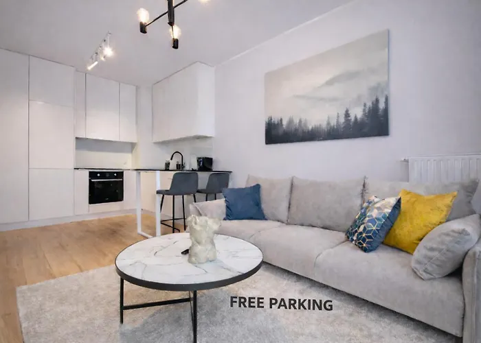 Apartment Inpoint Modern Lema 17-tauron Arena & Free Parking Self Check-in